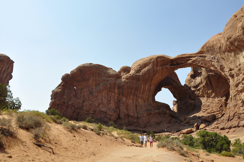 The Double Arch and small people